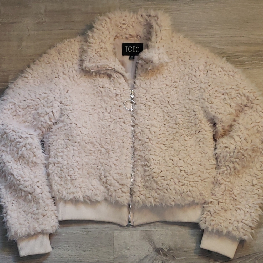 TCEC Tan Faux Fur Jacket